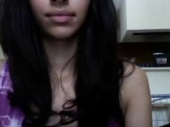 Bonny Arabian teen shows her yummy pussy unaffected by webcam